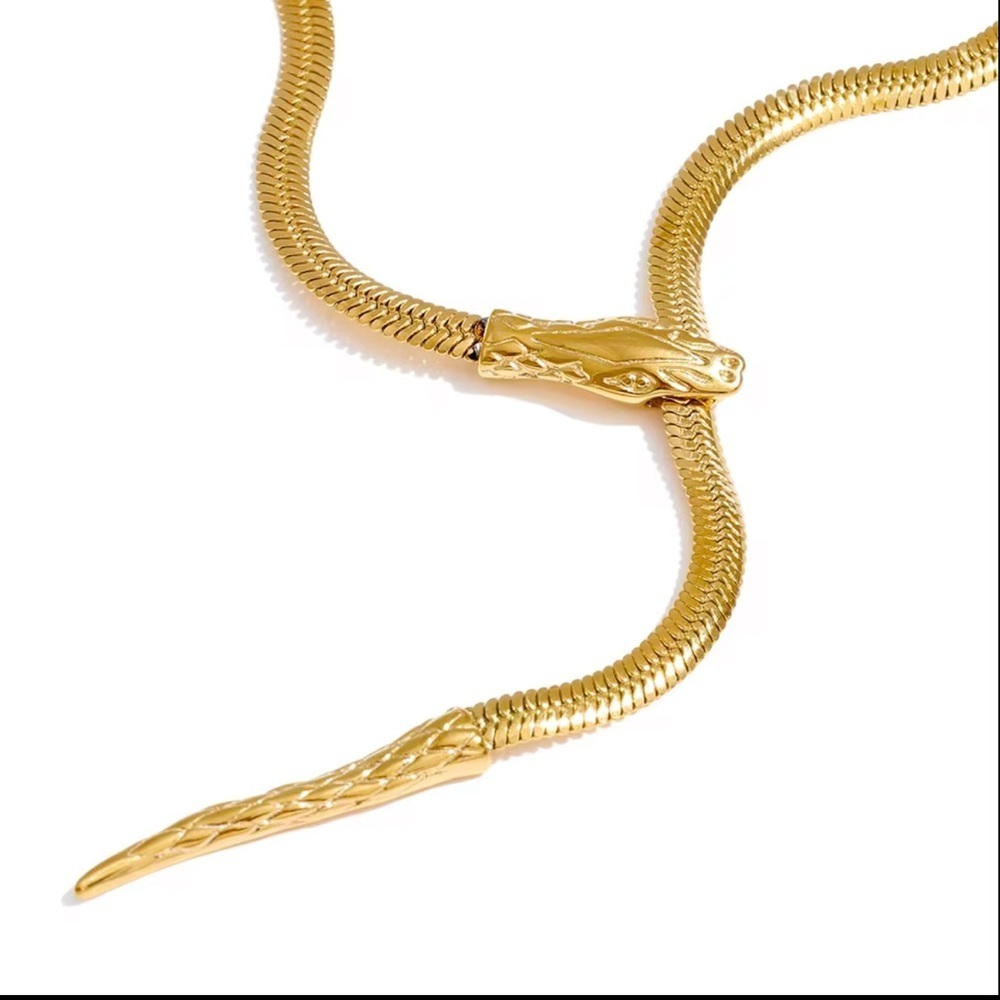 Anthropologie Serpenti Inspired Snake Necklace - Picture 6 of 11